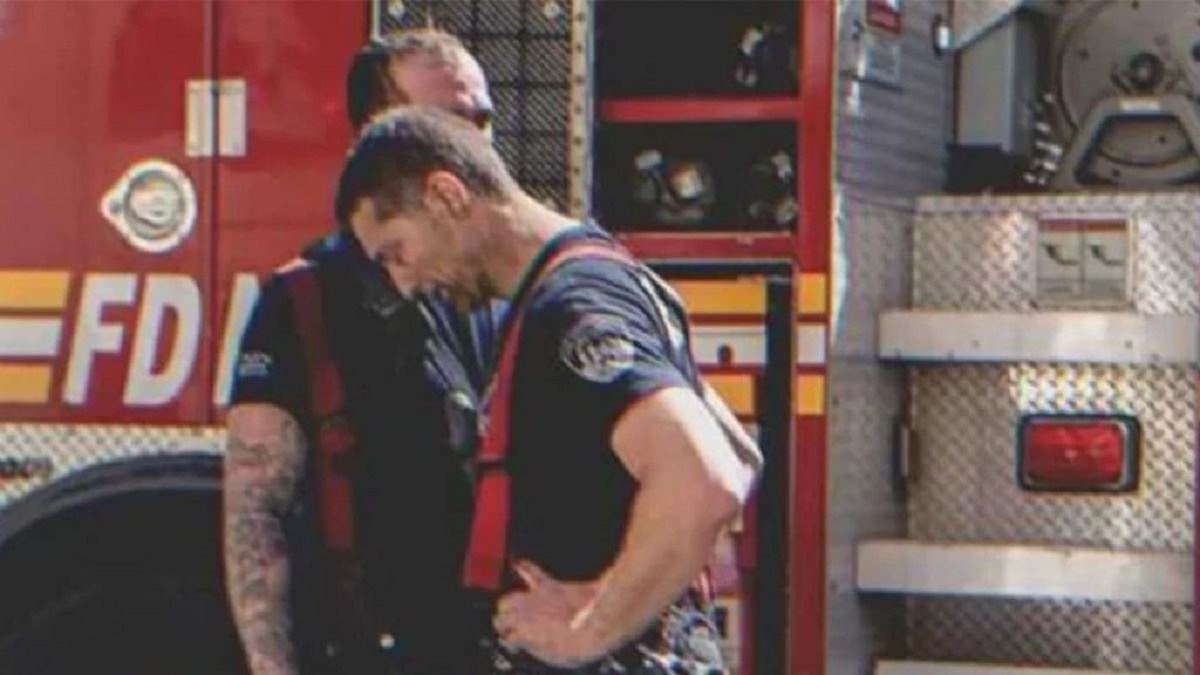 Los bomberos sorprendidos