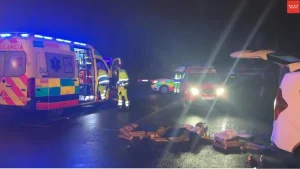 Muere una joven tras ser atropellada por una furgoneta en un parking de Guadarrama