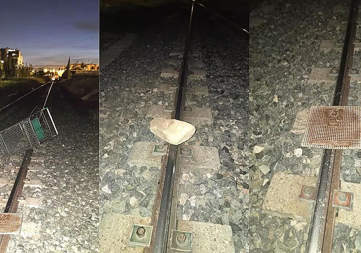 Cuatro menores detenidos por intentar provocar un descarrilamiento en las vías de tren de la línea Alicante - Murcia