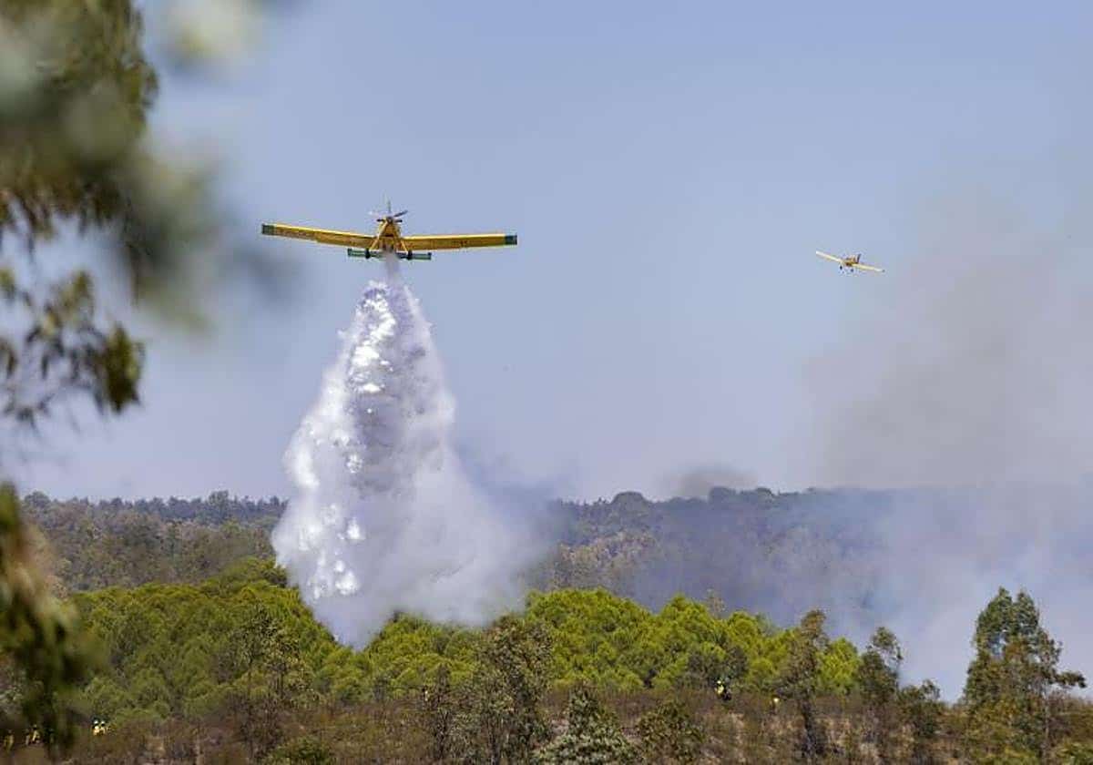 Sanz confirma «avances» en el incendio de Niebla (Huelva) aunque con «incertidumbre» ante otro cambio de viento