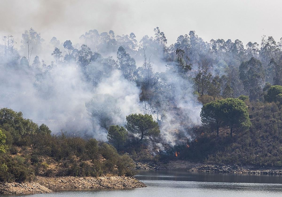 La «evolución favorable» de la zona norte del incendio de Huelva permite la vuelta a casa de 60 personas