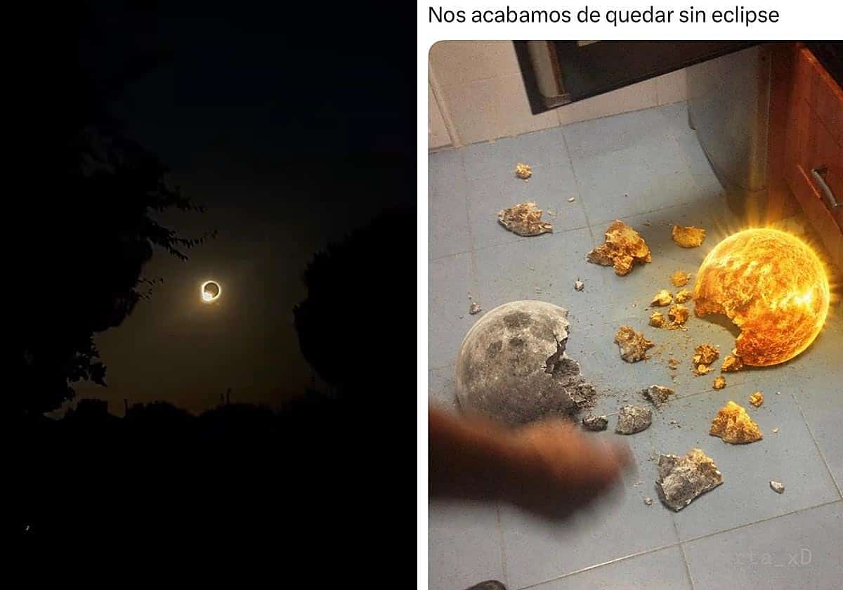 Los mejores memes del eclipse solar que han inundado las redes en España